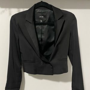 Black Cropped Blazer